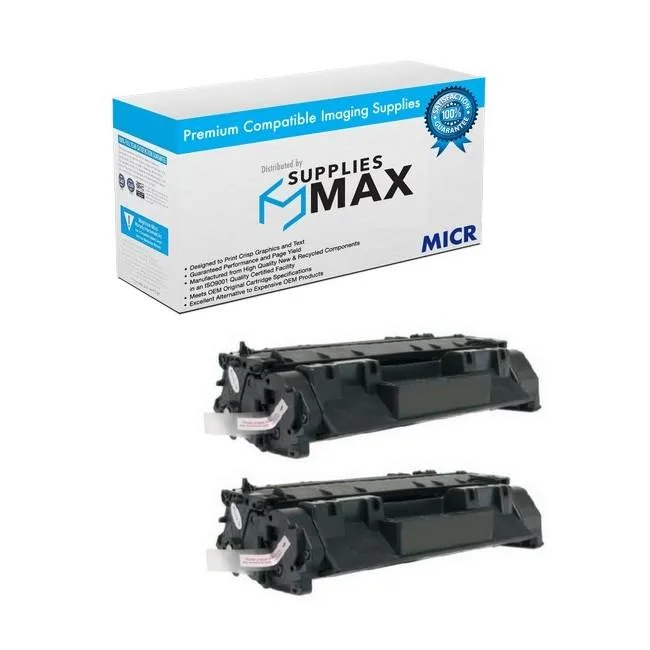 SuppliesMax SuppliesMax HP CE505XD-MICR MICR toner cartridge 2-pack 6500 pages — product photo