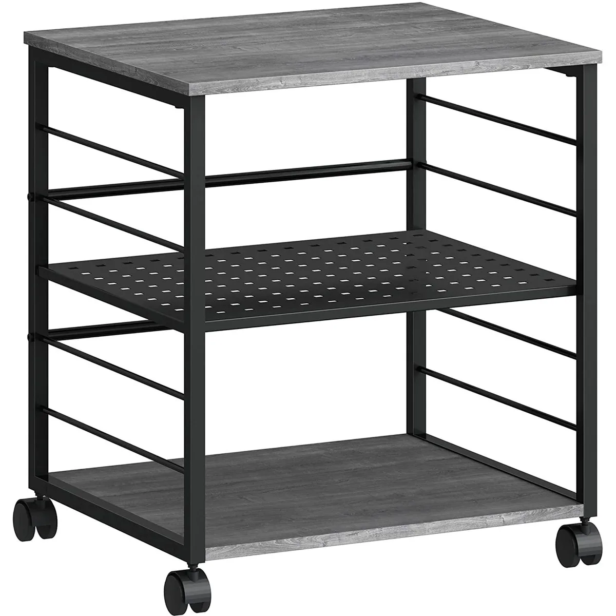 Lorell Lorell 60263 office furniture underdesk machine stand weathered charcoal — vörumynd