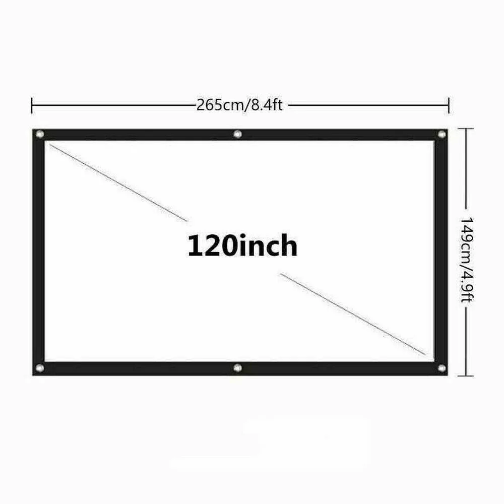 The Perfect Part The Perfect Part 16:9 HD 3D Projector Screen 120in 120-pack — product photo
