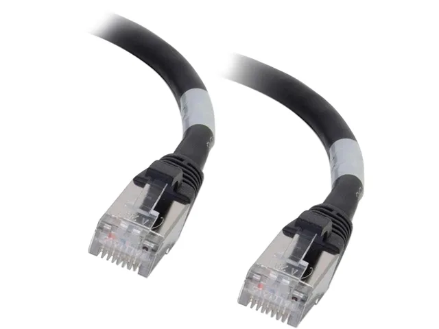 Cables To Go Cables To Go 00713 Cat6a shielded patch cable 8 ft RJ-45 male to male black — product photo