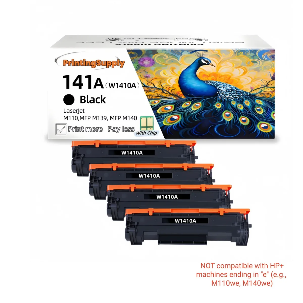 Ninestar Technology Ninestar Technology 141A 4-Pack Black Toner Cartridge 3800 Pages — product photo
