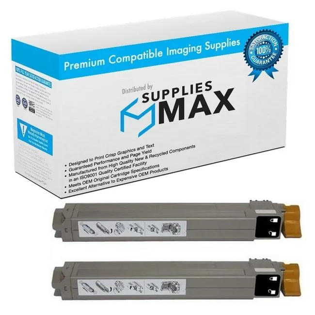 SuppliesMax SuppliesMax Compatible Black Toner Cartridge 2-Pack 15000 Pages TYPE C7 42918904_2PK — product photo