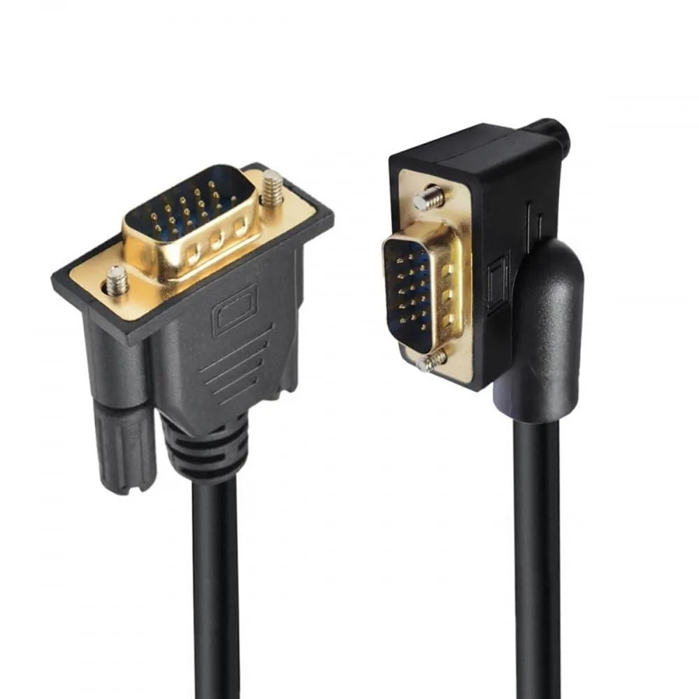 Vszerda Vszerda 90° Left Angled VGA Cable Male-Male 1.0m 3COAX+6C — product photo