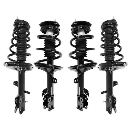 Unity complete strut kit for 2004-2007 Toyota Highlander, four silver assemblies