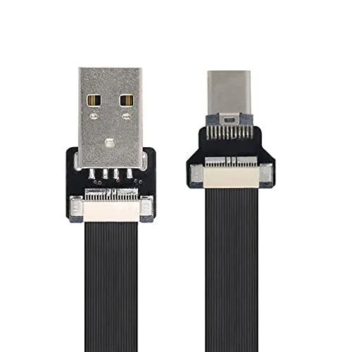 Fervit Fervit USB 2.0 Type-A to USB-C Flat FPC Cable 50cm — product photo