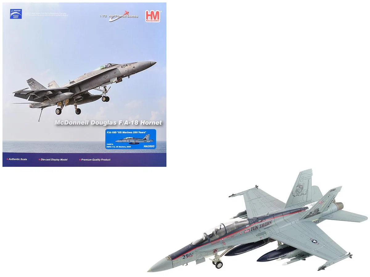 Hobby Master Hobby Master F/A-18D Hornet VMFA-112 Cowboys 1/72 Diecast — product photo