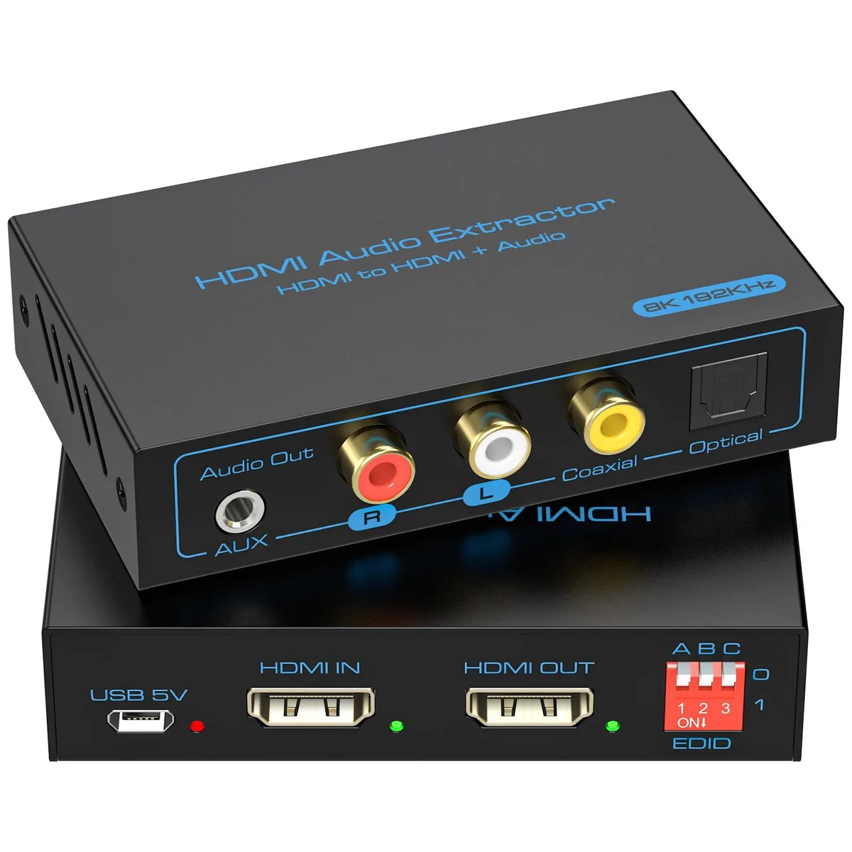 WRIARICH WRIARICH 8K HDMI 2.1 Audio Extractor 4K120Hz to Optical 3.5mm AUX — product photo