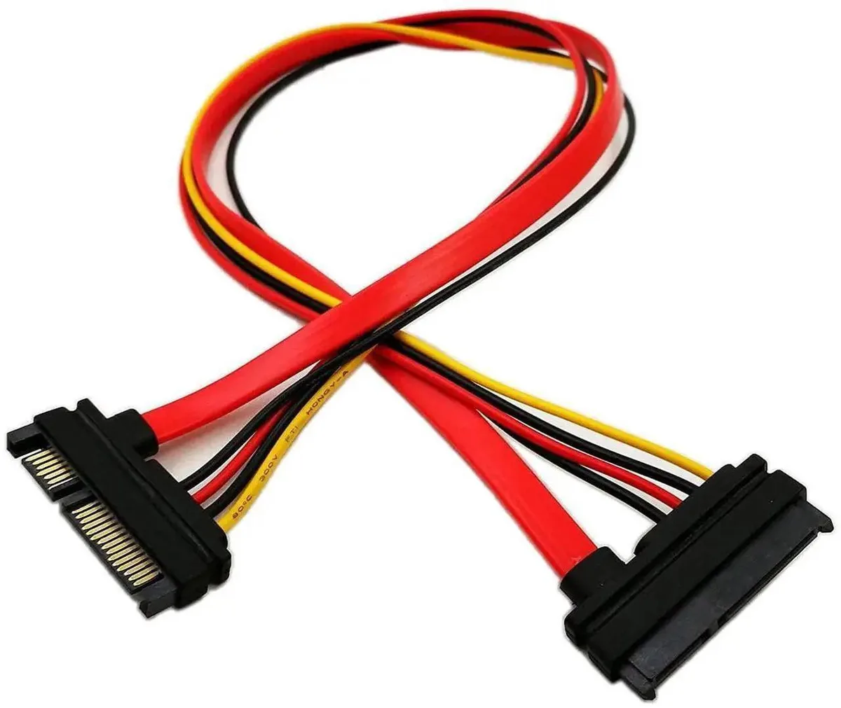 SMUGDESK SMUGDESK 22-Pin SATA Male-Female Combo Extension Cable 20 Inch (50cm) — product photo