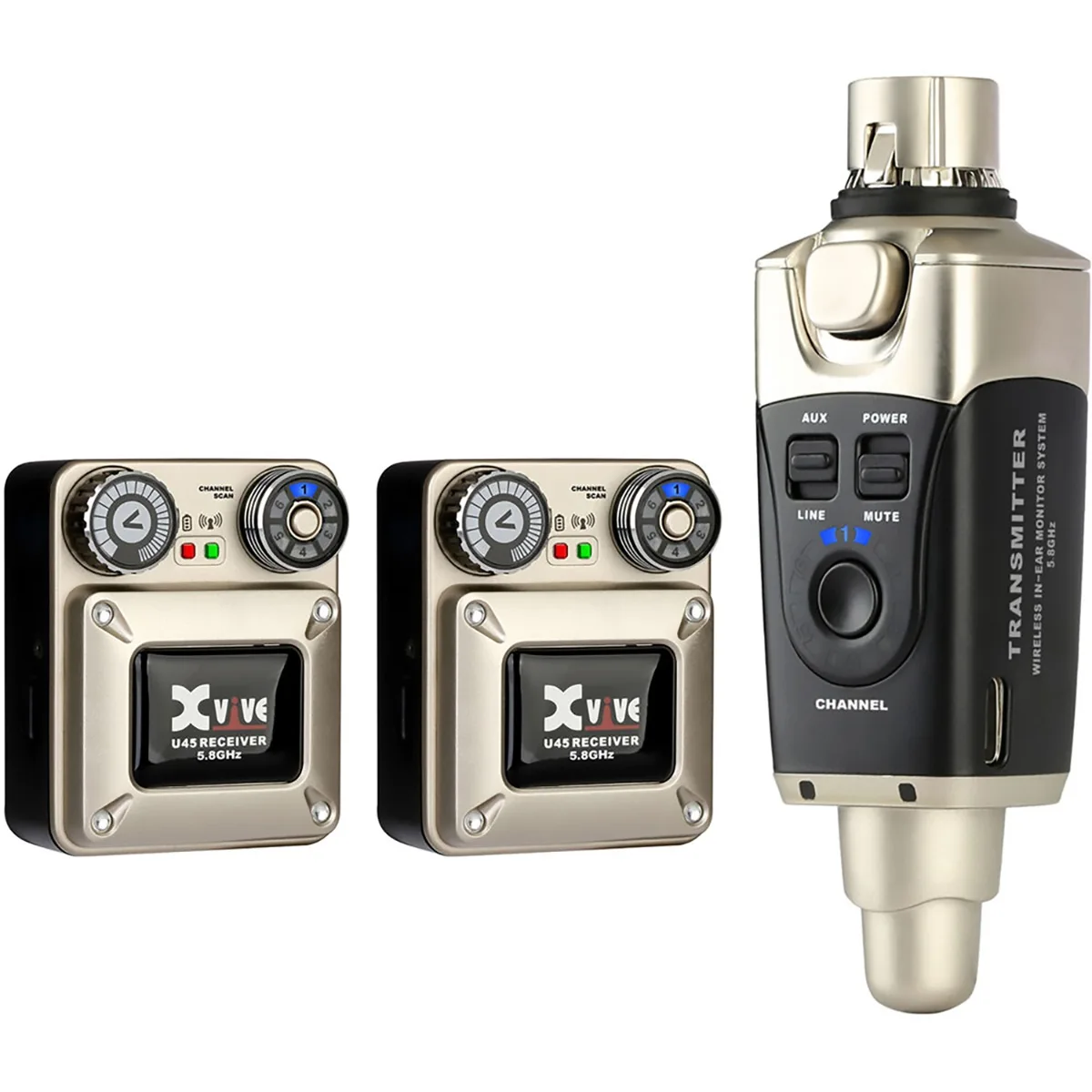 Xvive Audio Xvive Audio U45R2 5.8GHz Wireless In-Ear Monitor System 2 Receivers — product photo