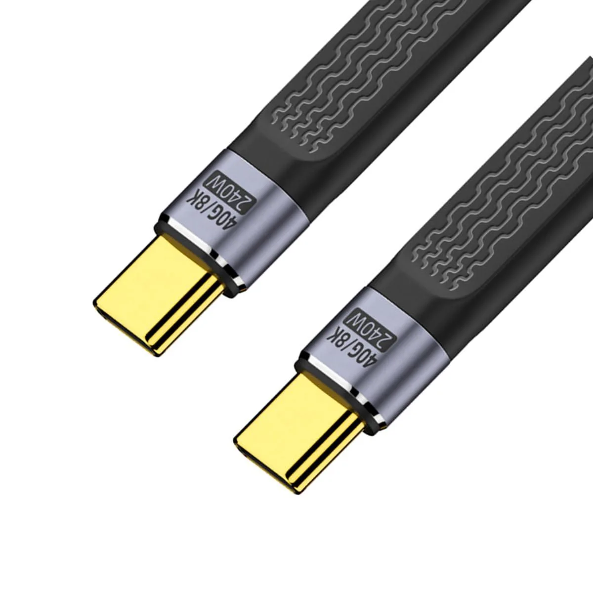 Vszerda Vszerda USB-C Male-to-Male Cable 40Gbps 240W 13cm Purple — product photo