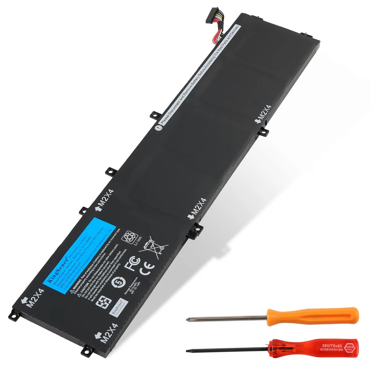 KingSener KingSener 4GVGH laptop battery 11.4V 84WH for DELL Precision 5510 XPS 15 9550 — product photo