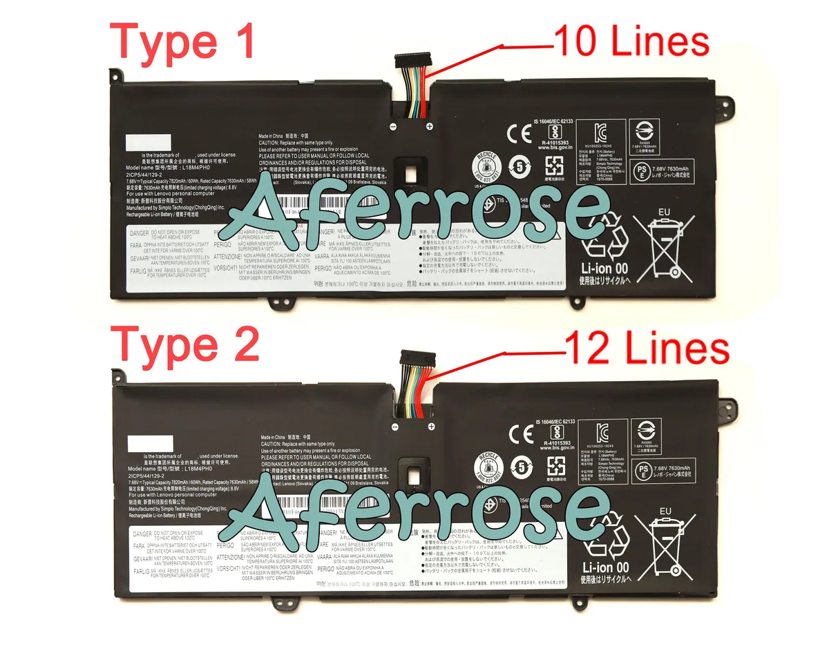 GOLDIX GOLDIX L18M4PH0 L18C4PH0 60Wh 7.68V laptop battery for Lenovo Yoga C940-14IIL — product photo