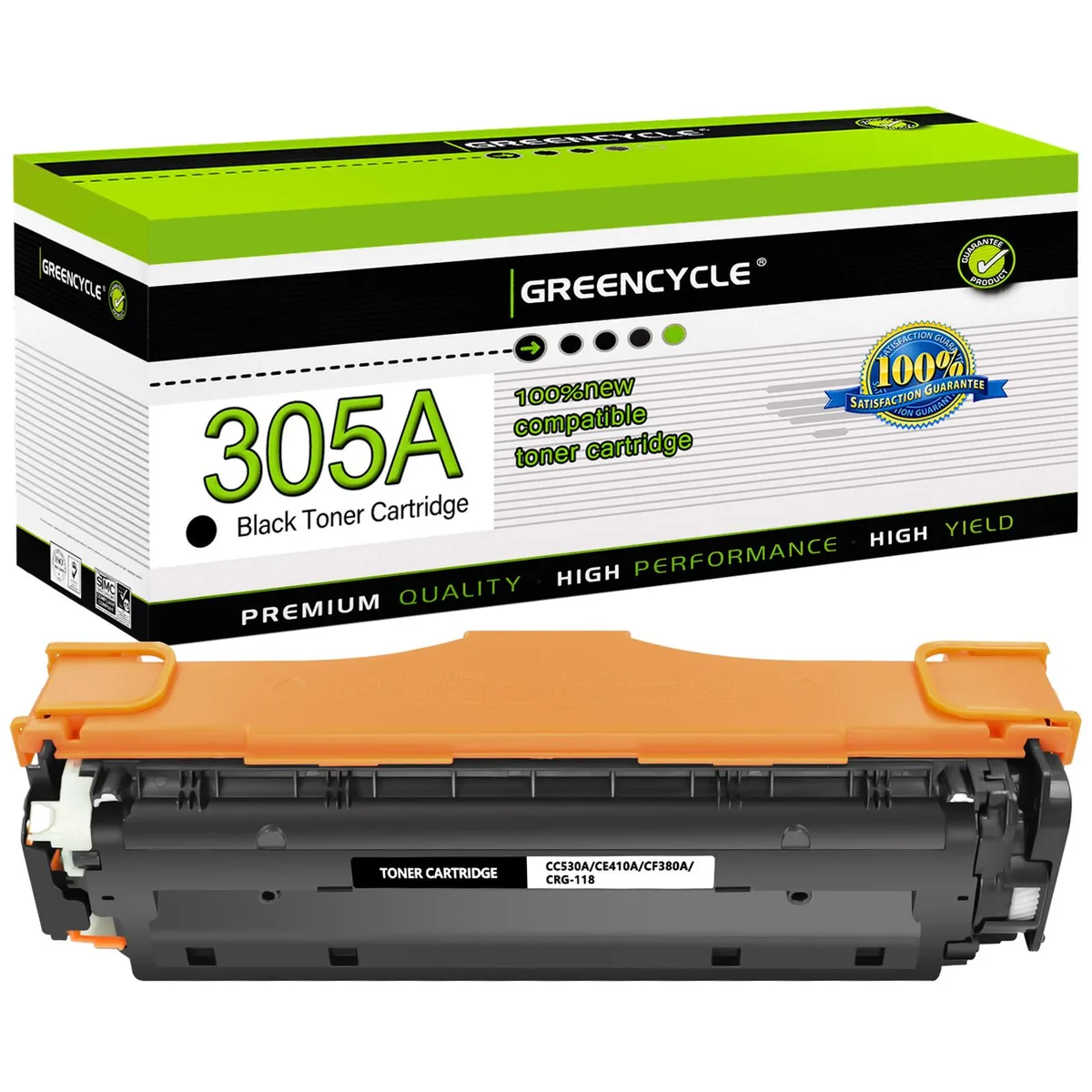 GREENCYCLE GREENCYCLE 305A CE410A Black Toner Cartridge Single Pack — product photo