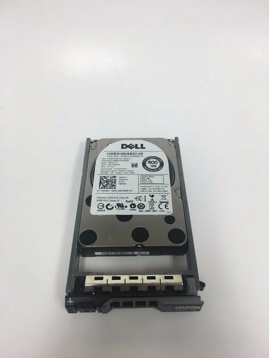 DELL DELL 96G91 600GB 10K 6GBps 2.5" Internal Hard Drive W/TRAY — product photo