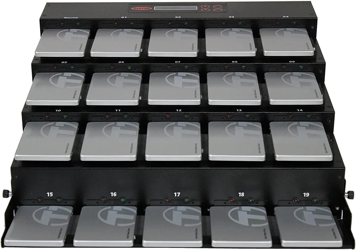 Systor Systor 1:19 Flatbed SATA Duplicator & Sanitizer 19 Target 600MB/s — product photo
