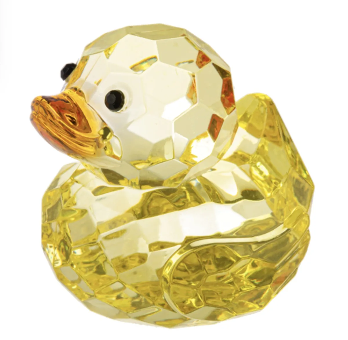 Ganz Ganz Crystal Expressions Acrylic Yellow Duck Figurine 2.5 — product photo