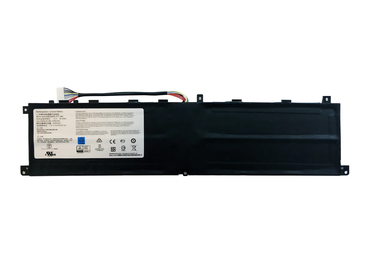 NShi NShi BTY-M6L laptop battery 15.2V 80.25WHR 5280mAh 4-cell black — product photo