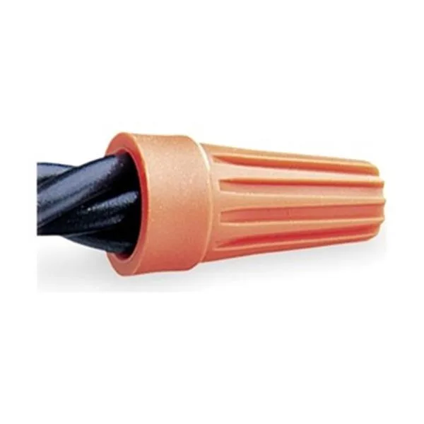 Orange twist-on wire connectors in bulk pack
