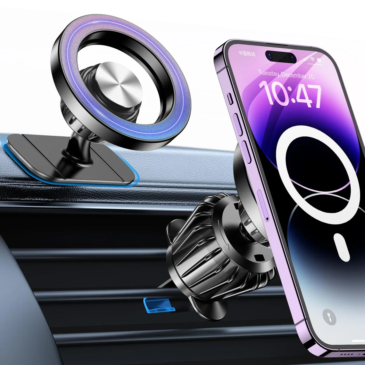 No Sew No Sew Kaistyle N21 Magsafe Car Mount Black — product photo