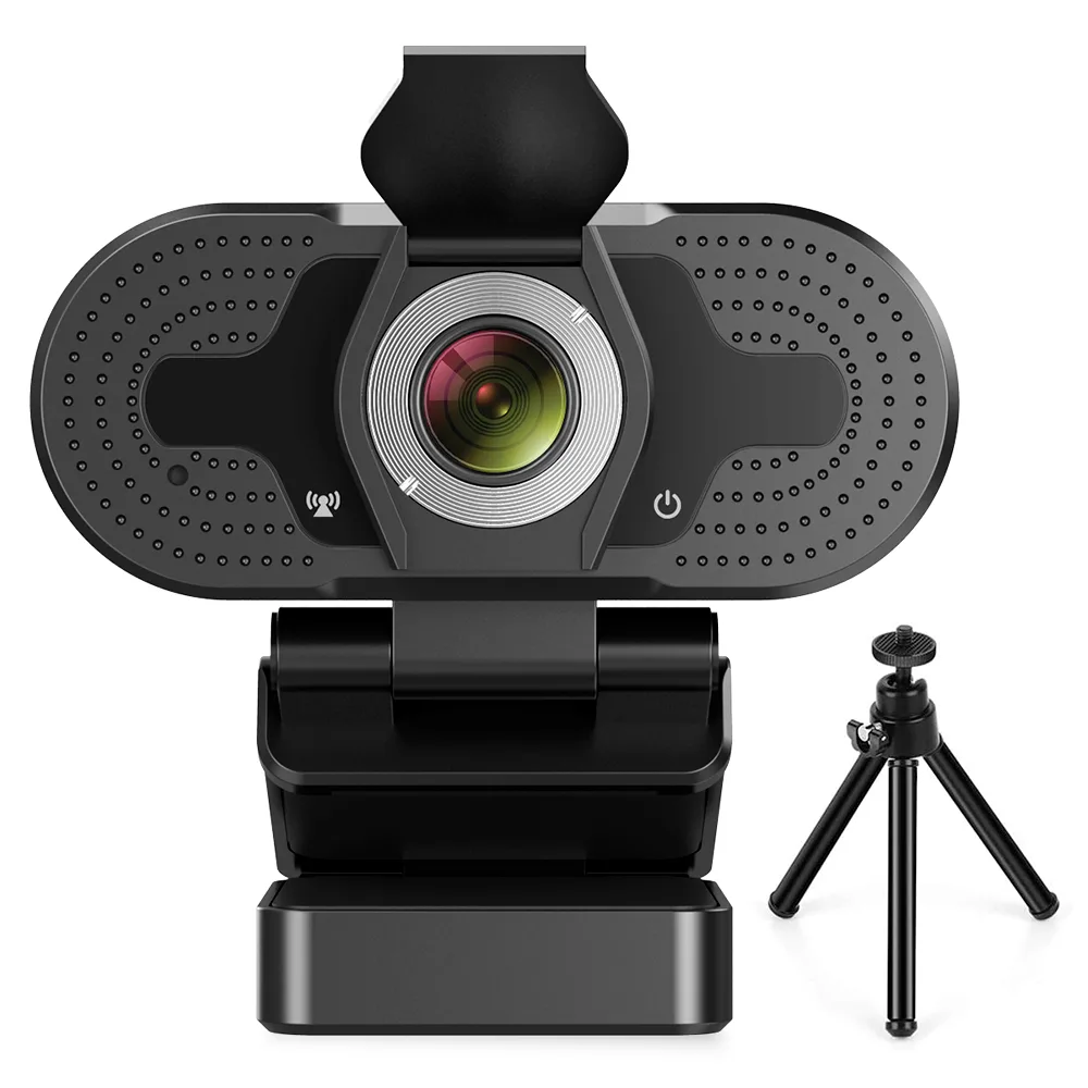 Portholic Portholic 1080P Webcam Black USB 1920x1080 30fps 110° Autofocus Cover Tripod — product photo
