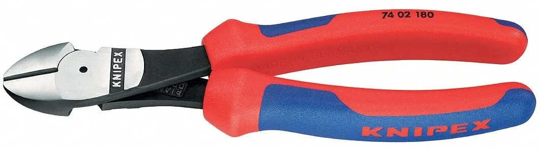 Knipex 74 02 180 high leverage diagonal cutter with ergonomic grip