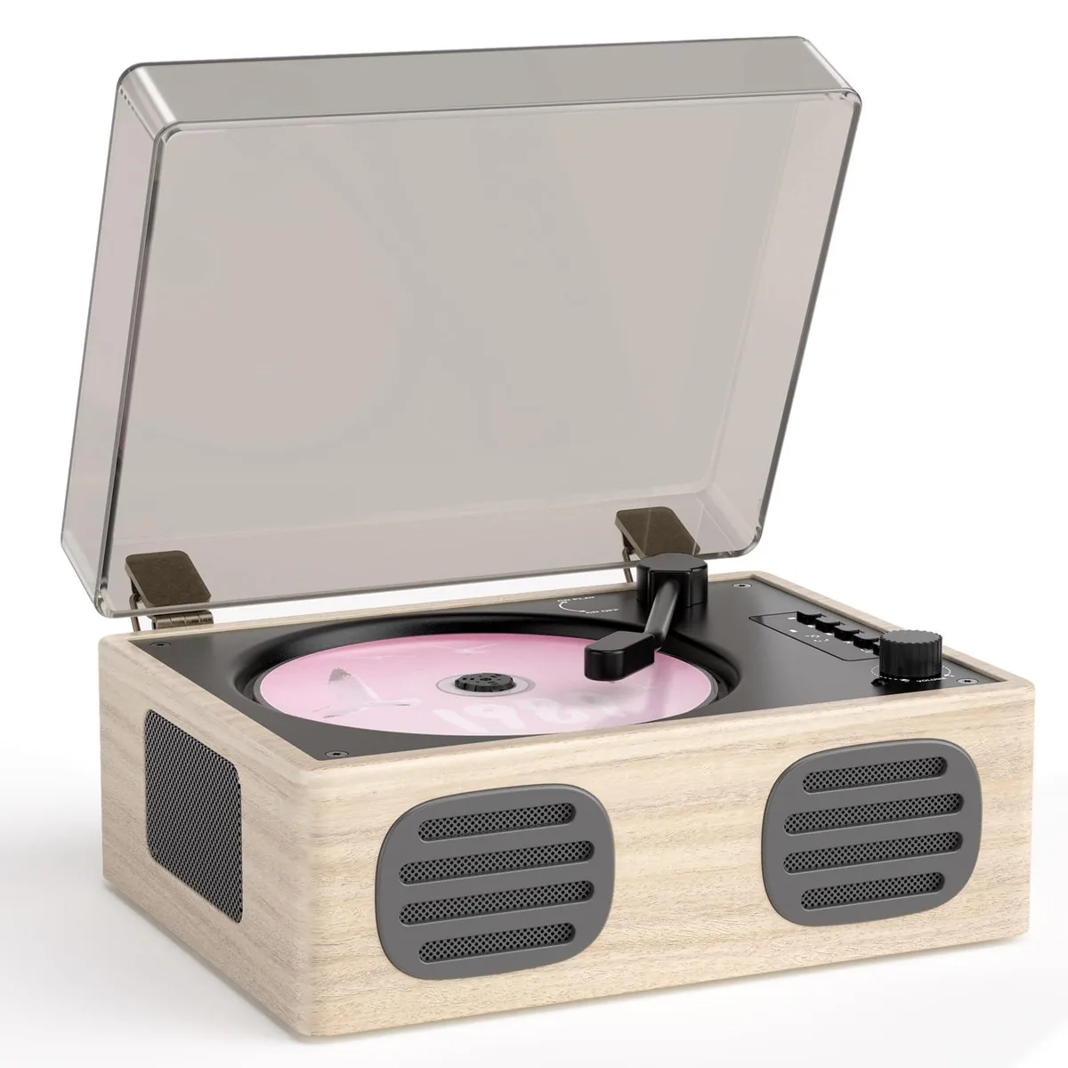  MANGOSTAN CD-005-YJL Grey Wooden DJ CD Player — product photo