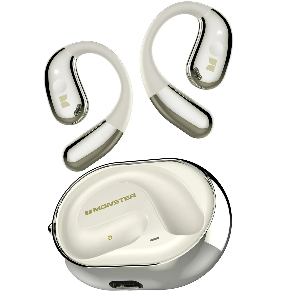 Monster AC360 open-ear headphones Bluetooth 6.0 24h 16mm IPX5 white — product photo