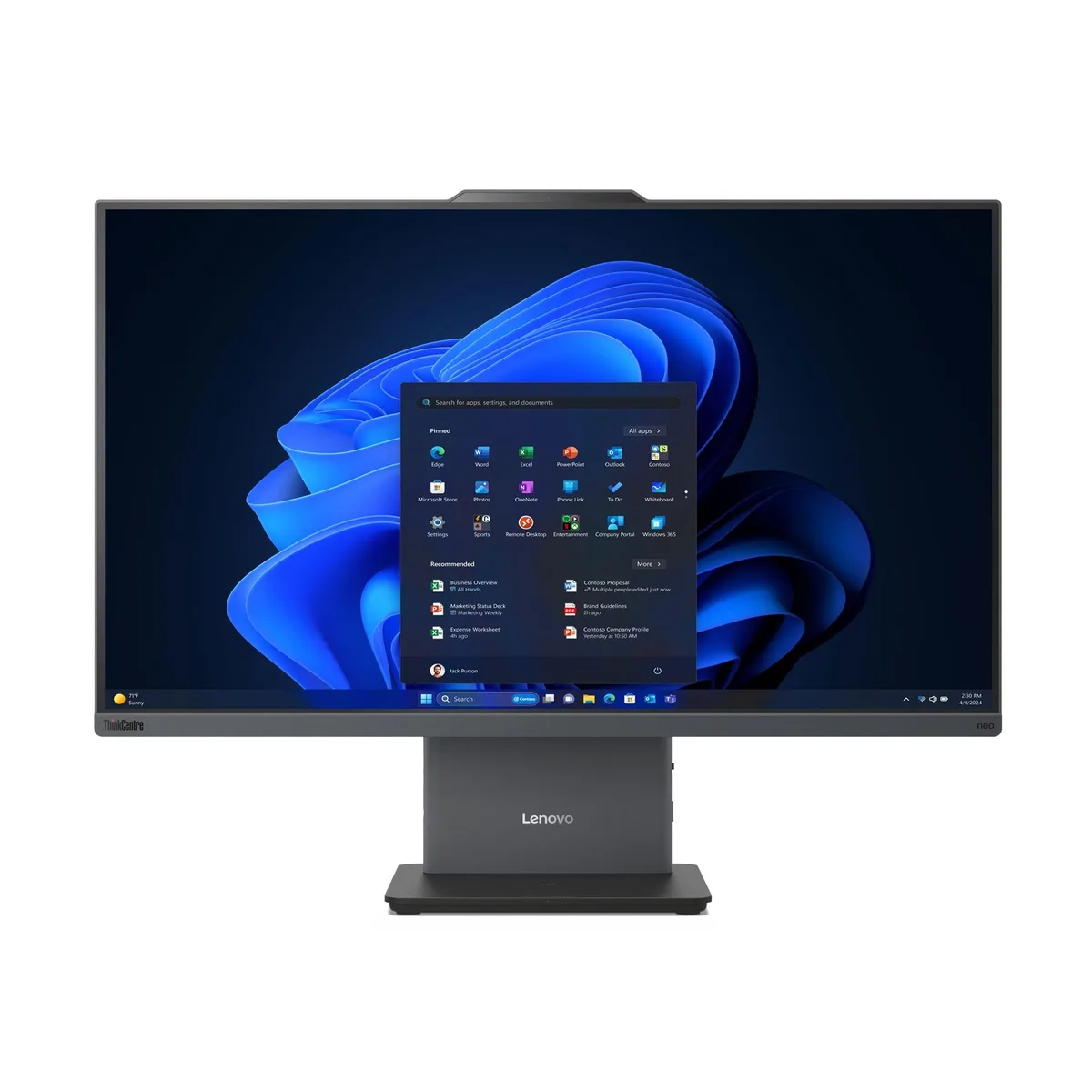 Lenovo Lenovo ThinkCentre Neo 50a Gen 5 27" Core i7-13620H 16GB 512GB all-in-one PC — product photo