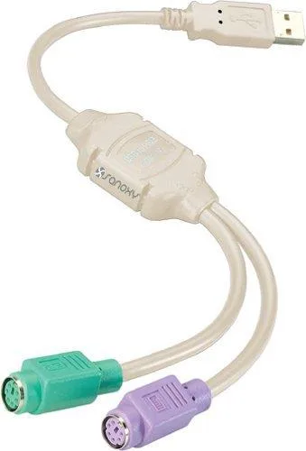 SANOXY SANOXY USB to PS/2 adapter for mouse and keyboard — product photo