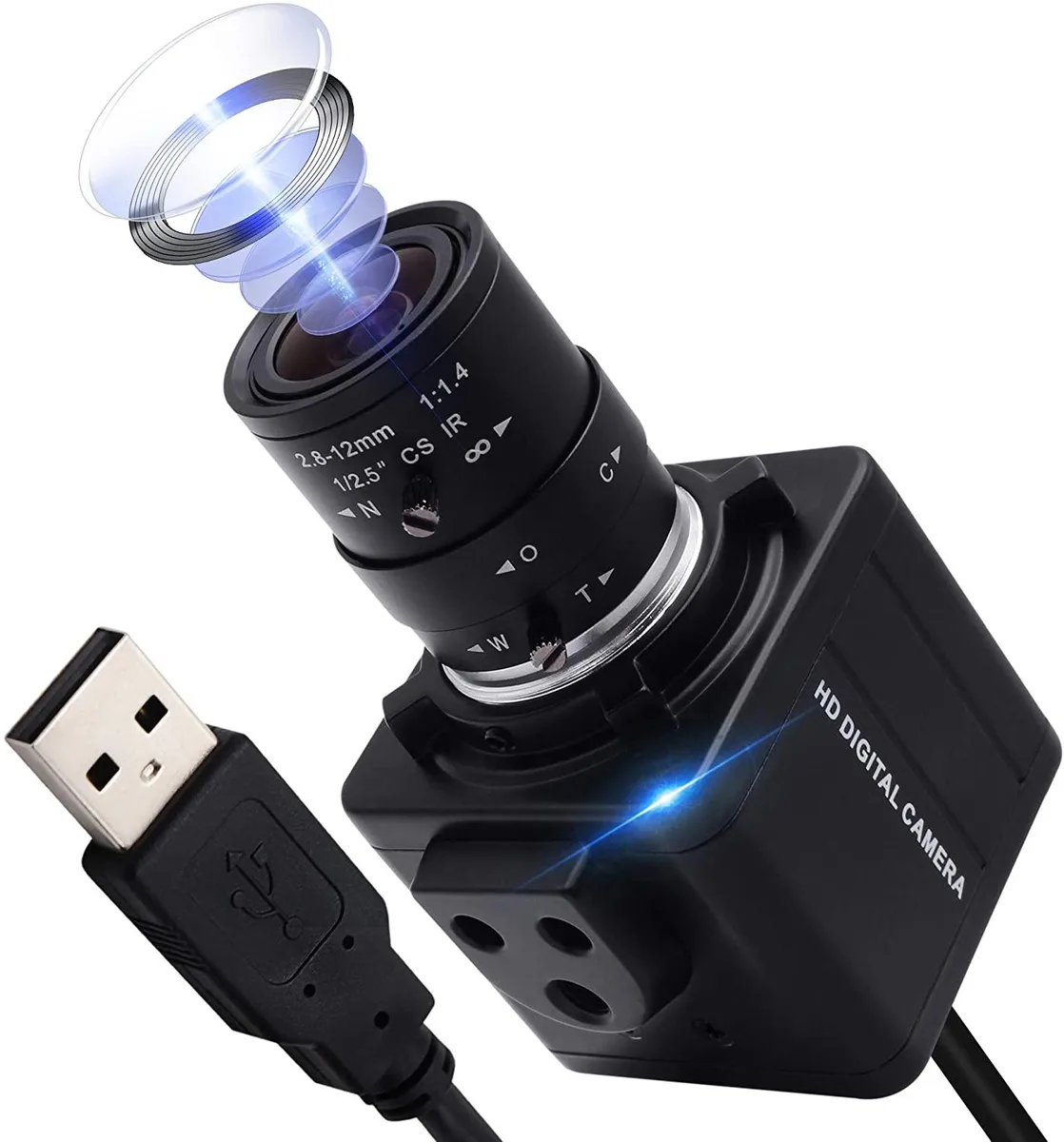 DIVI DIVI 4K Webcam 3840x2160 2.8-12mm Varifocal Sony IMX317 — product photo