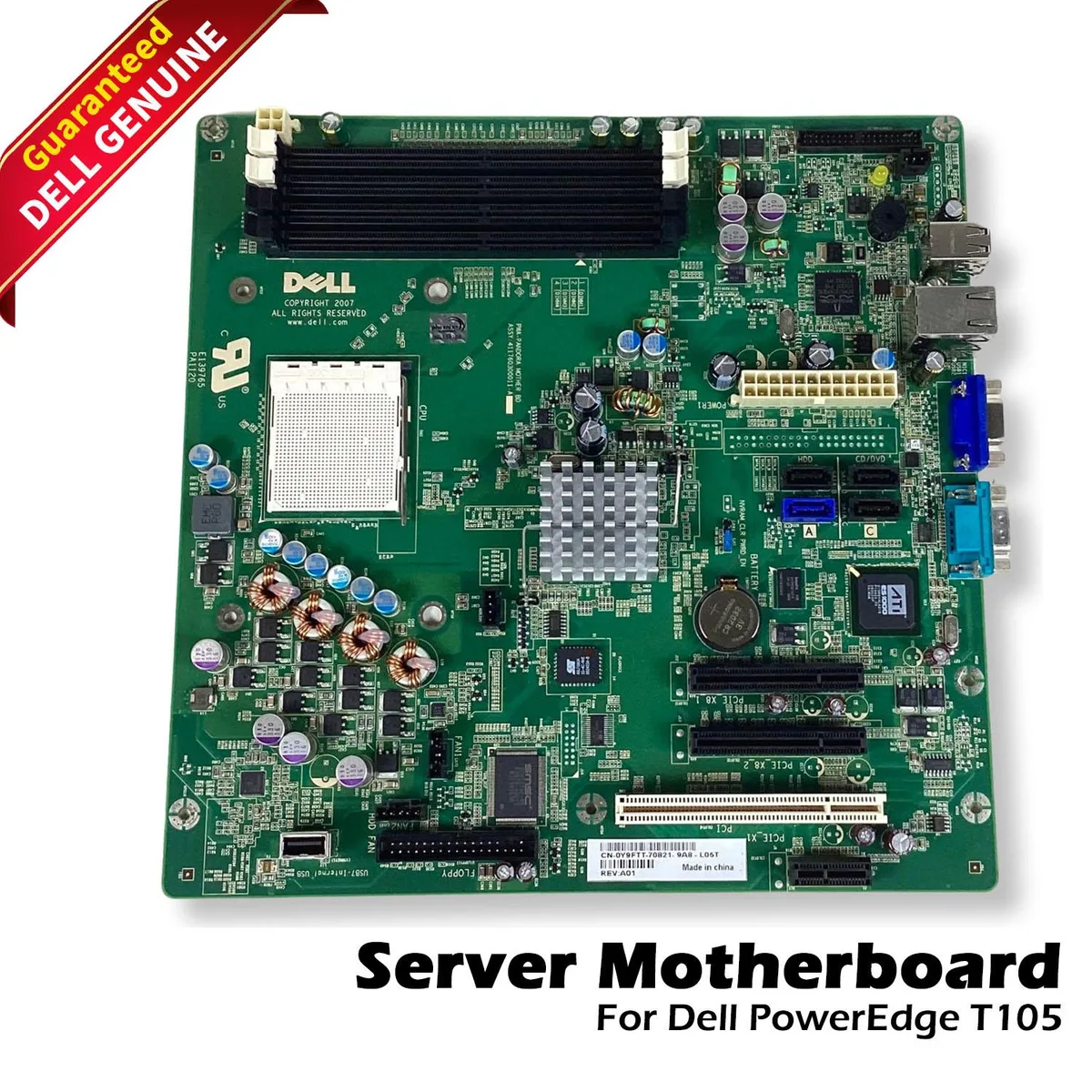 DELL DELL PowerEdge T105 CK9-04 Pro AMD Motherboard Y9FTT — product photo