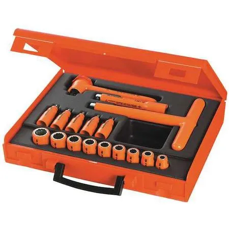 Facom Facom FC-J.401AVSE Insulated Socket Set 17-piece 3/8" 12 Pt — product photo