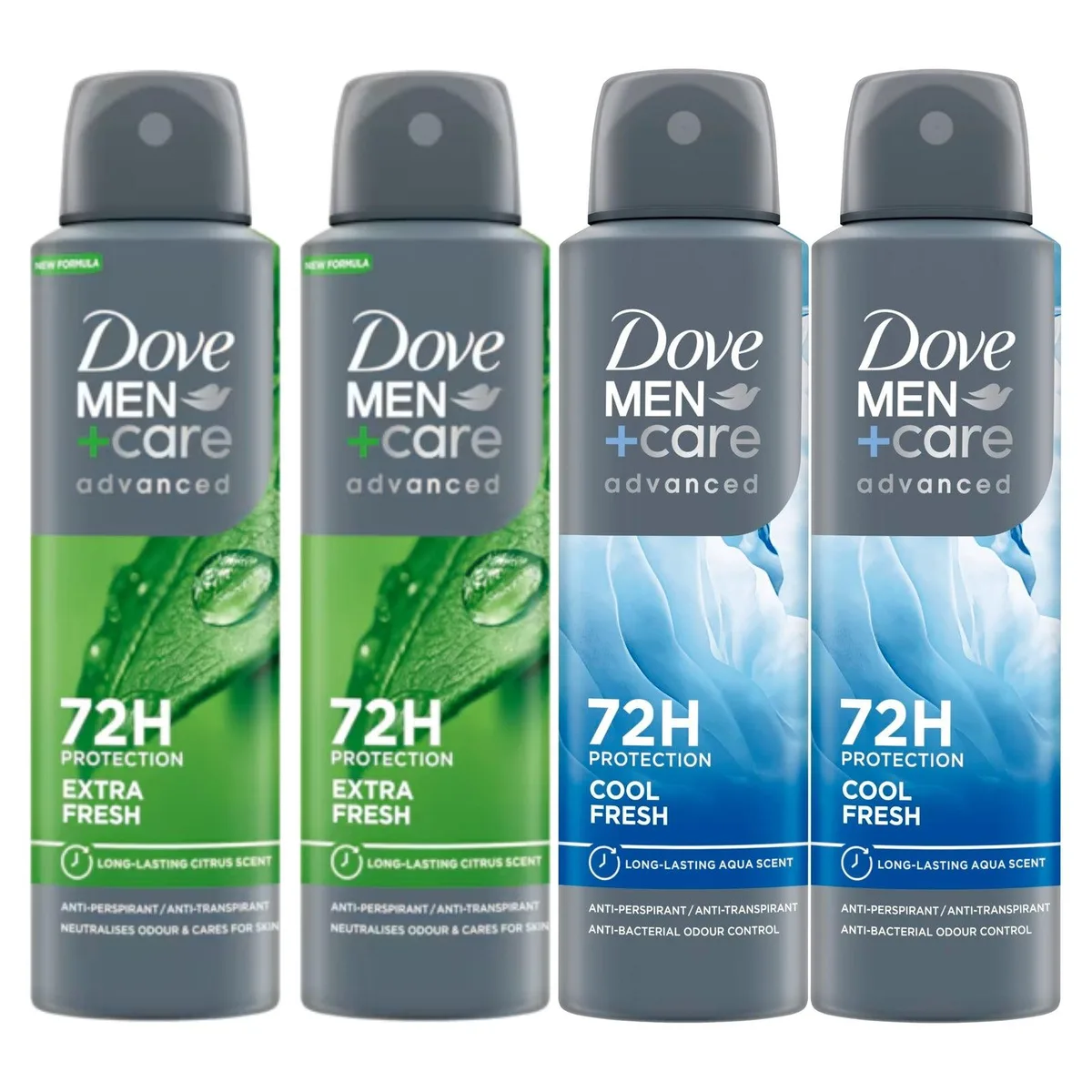 Dove Dove SP-53587763855678 Antiperspirant Variety Pack 4 x 150 ml skin care — product photo