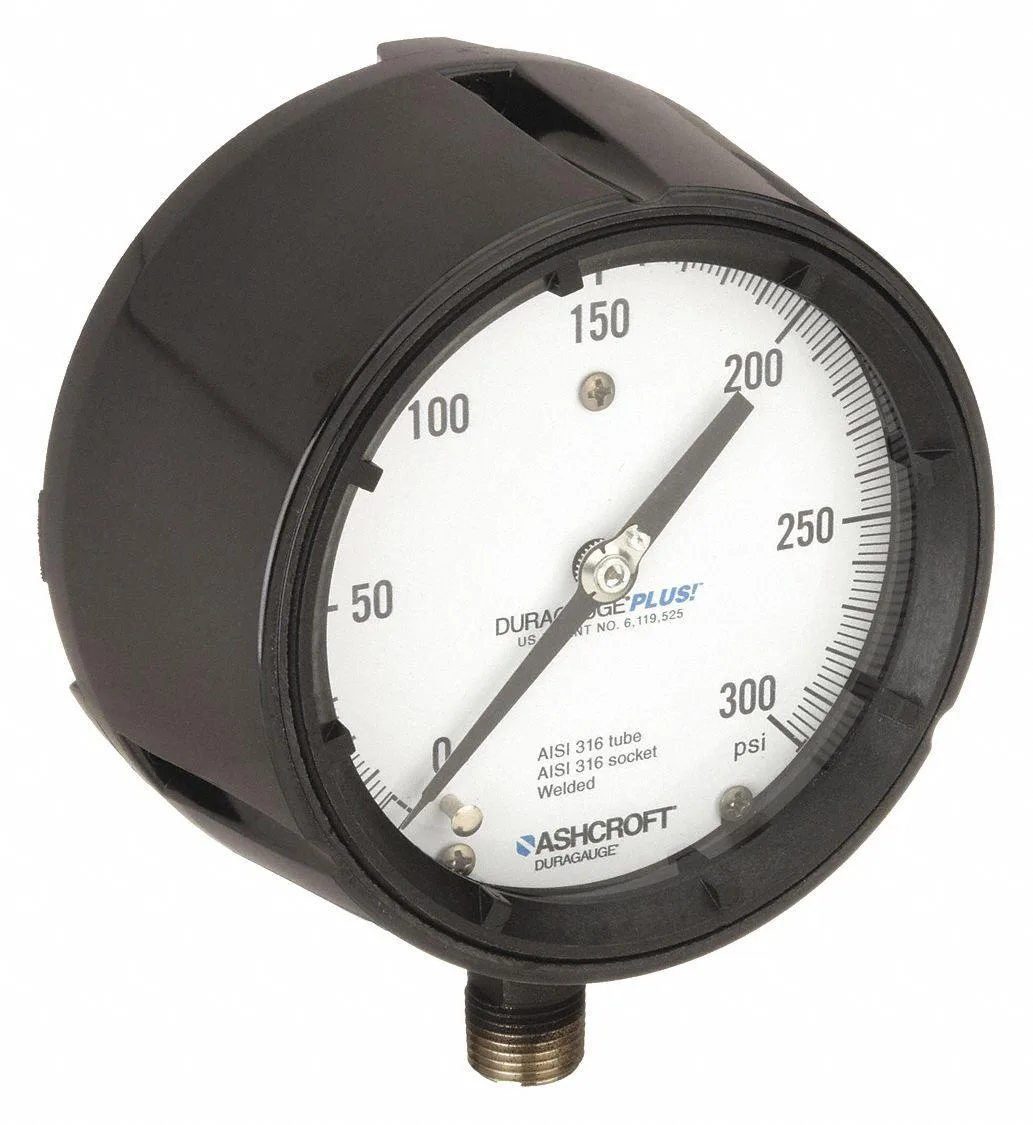 Ashcroft Ashcroft 451279 Process Pressure Gauge 0 to 300 psi 4 1/2 in Dial — product photo