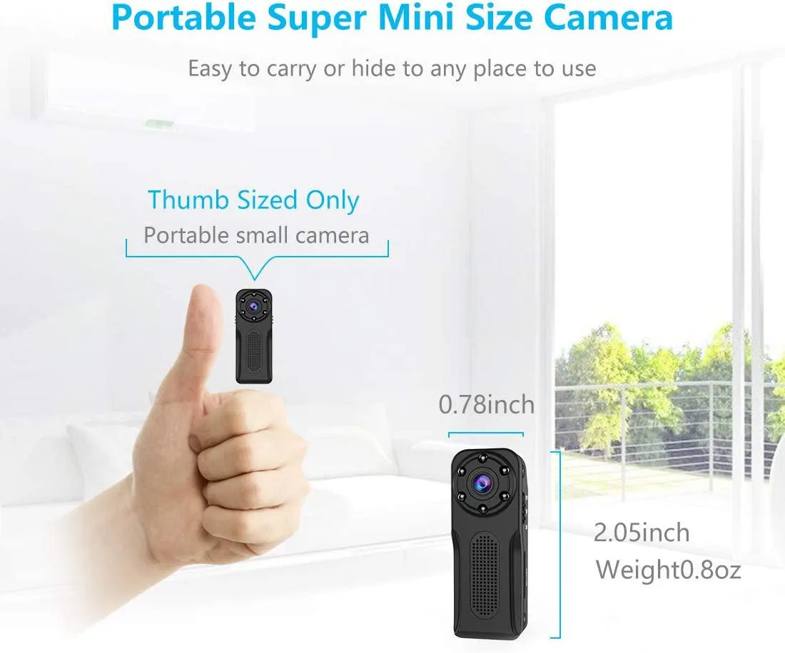 Computerzone Computerzone Mini Spy Camera 1080P Waterproof Motion Detection Night Vision — product photo