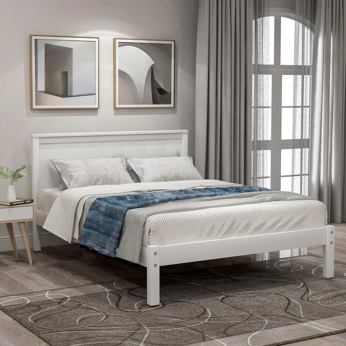 tuphen tuphen Platform Bed Twin White 191418 — product photo
