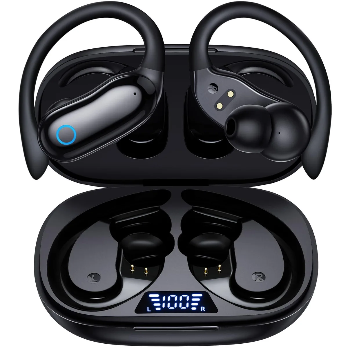 DNBeffulgent DNBeffulgent GNMN V7 Active Noise Cancelling Bluetooth Headset Black 96hrs Playback IPX7 — product photo