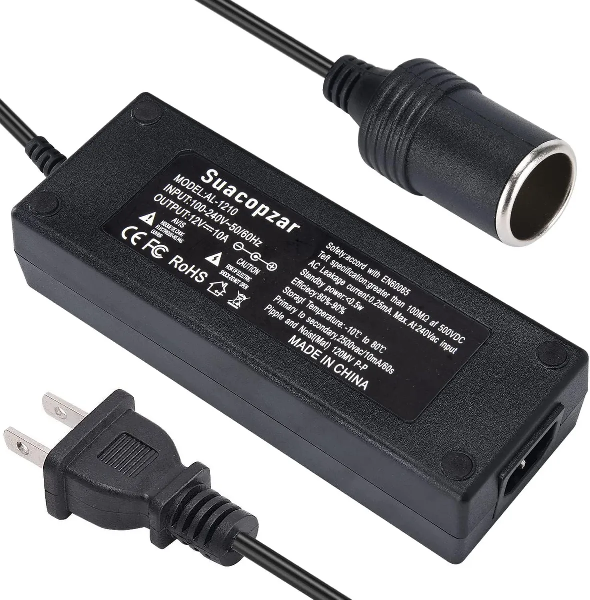 BFKK BFKK 12V 10A 120W AC to DC Car Power Adapter — product photo