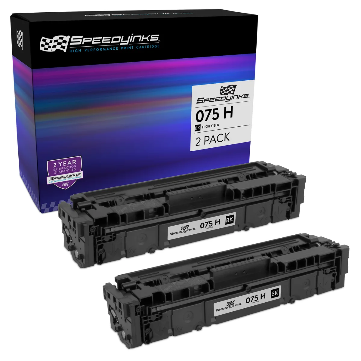SpeedyInks SpeedyInks Canon 075 H 6369C001 Black Toner Cartridge 2-Pack 3500 Pages — product photo