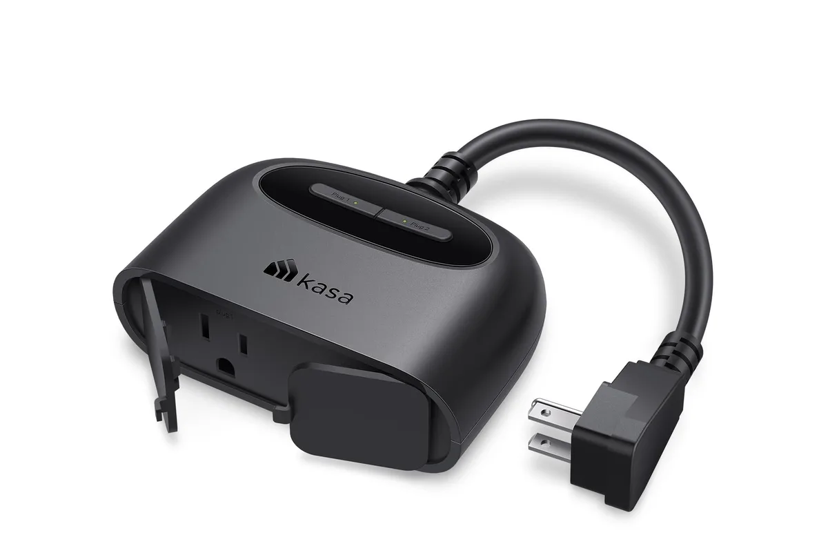  Kasa Smart EP40 2-Socket Outdoor Smart Plug IP64 15A 1875W 2.4GHz 300ft — product photo