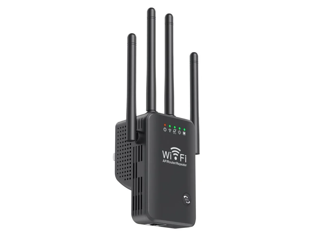 BONAEVER BONAEVER WiFi Repeater 300Mbps 2.4GHz EU/US Plug ABS Bag — product photo