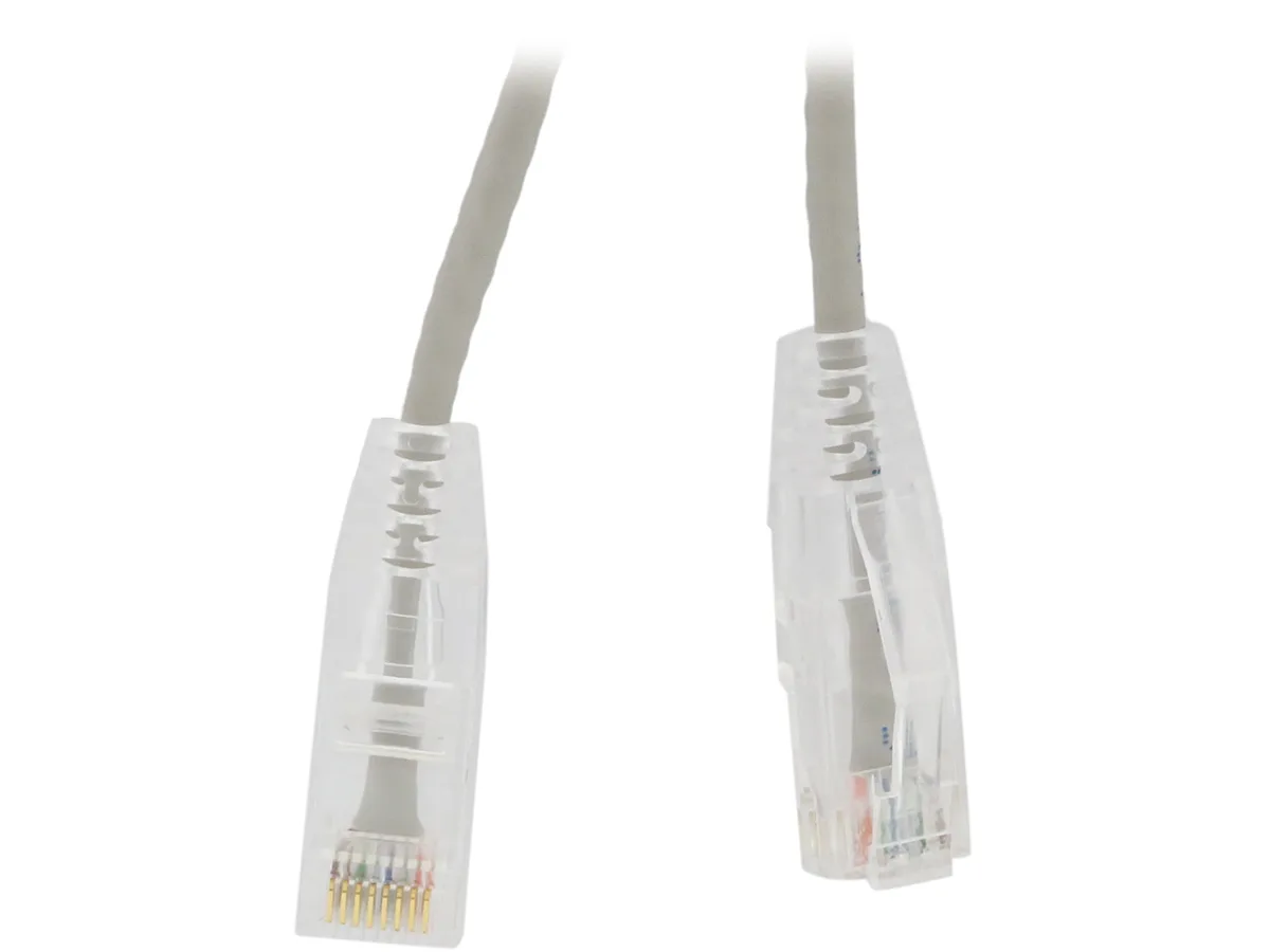 Nippon Labs Nippon Labs SLCAT6-28-7GY network ethernet cable 7 ft 28 AWG Cat6 550MHz Gray — product photo