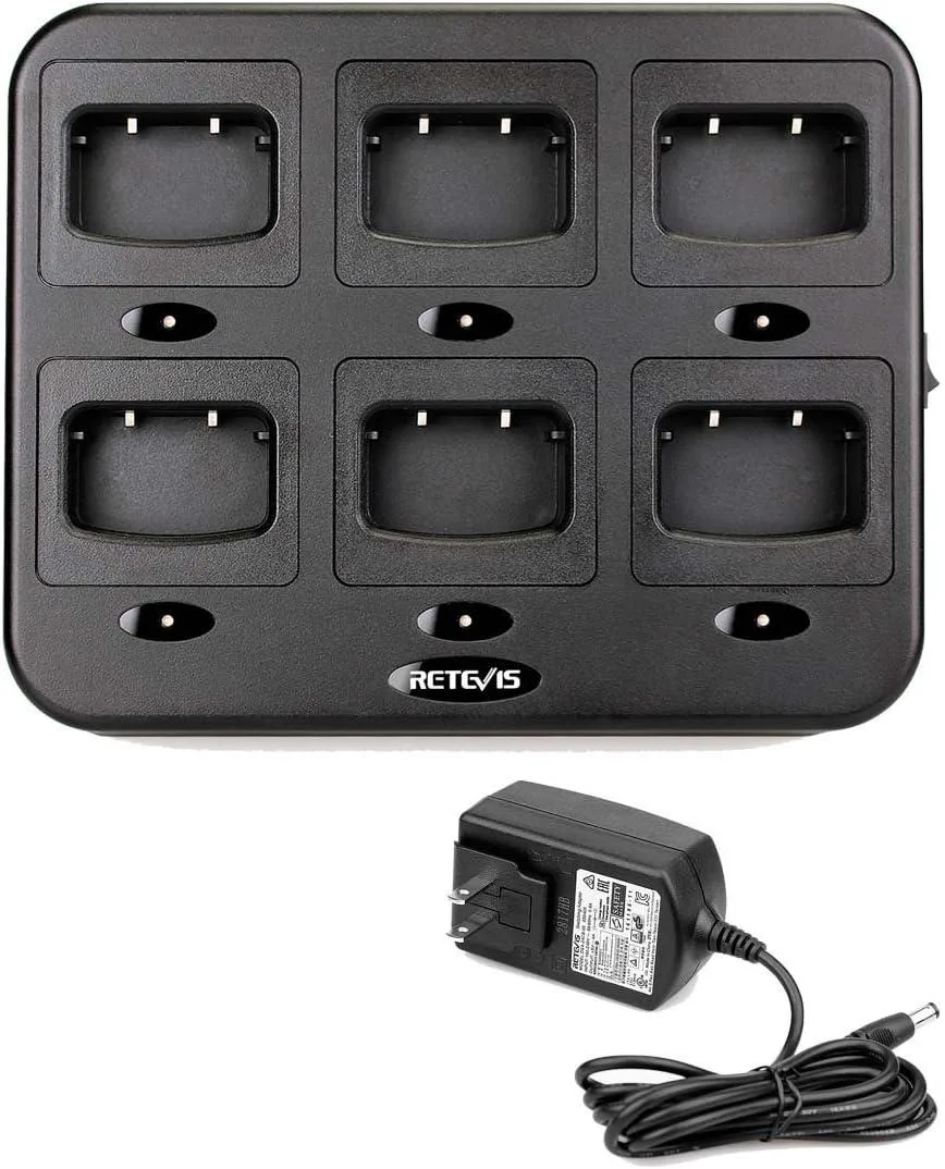 usbroway usbroway six-way charger for Retevis H-777 and Baofeng BF-888S — product photo