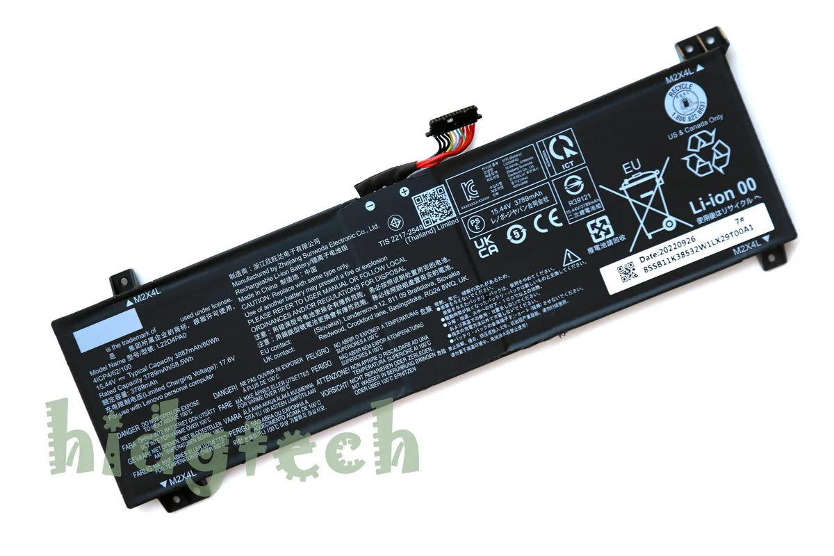 Beisite Beisite L22B4PA0 L22C4PA0 L22D4PA0 L22L4PA0 L22M4PA 60Wh laptop battery — product photo