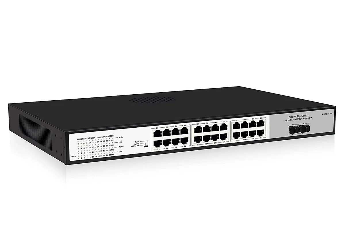 Value Brand Value Brand 24 Port Gigabit PoE Switch 2 SFP Uplink 300W — product photo