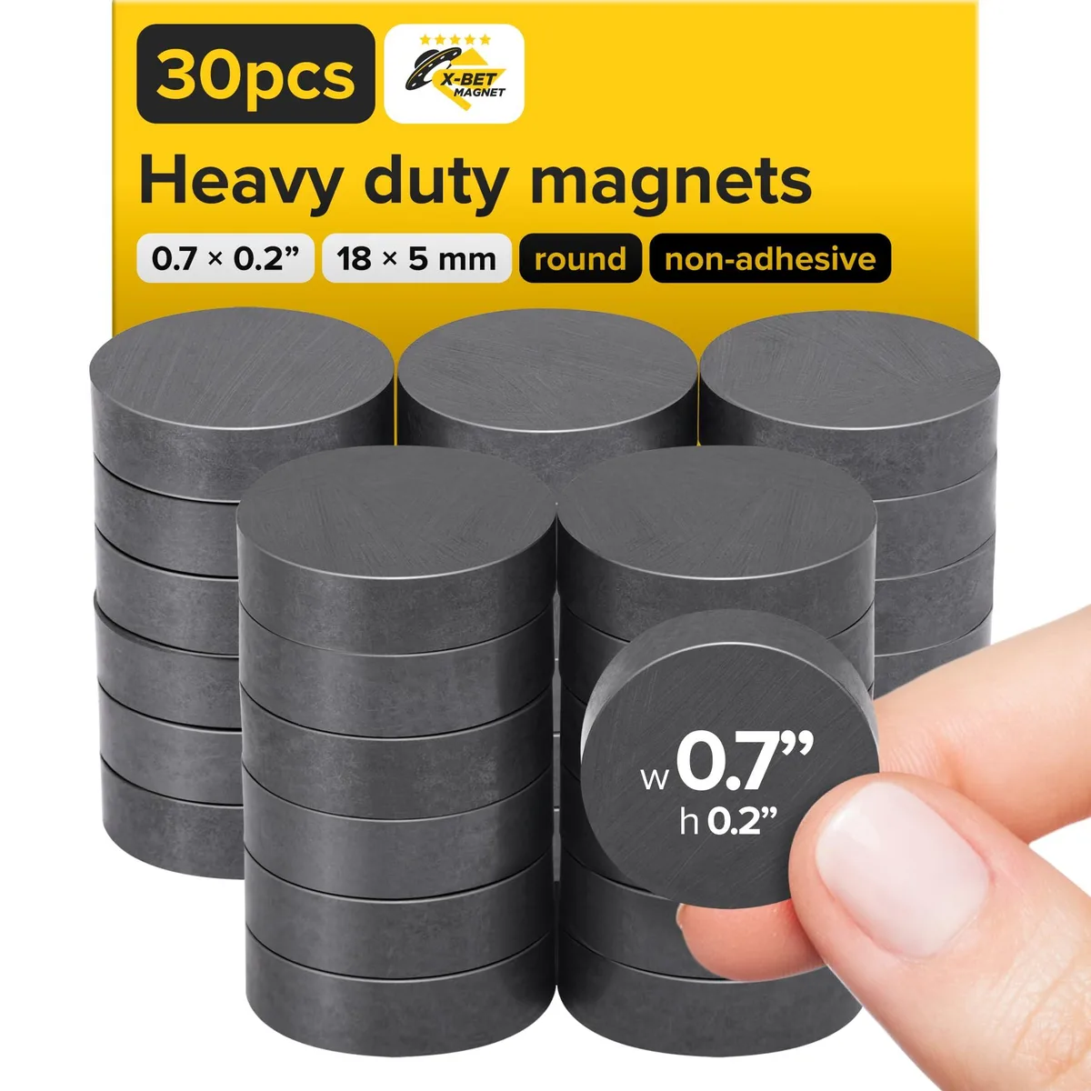  Avery Disc_2 ceramic magnets 18x5mm 30 pcs — product photo