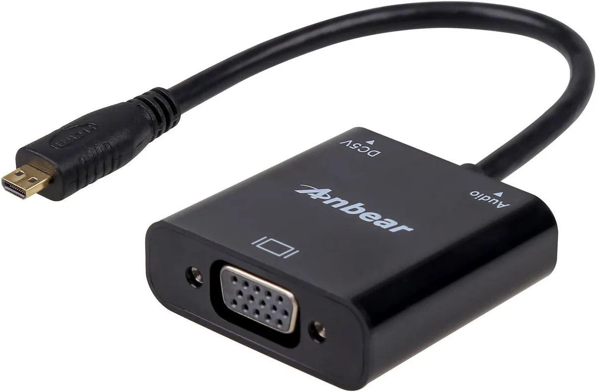 Boxwave Boxwave Micro HDMI to VGA Audio Adapter 1080p 60Hz 3.5mm — product photo
