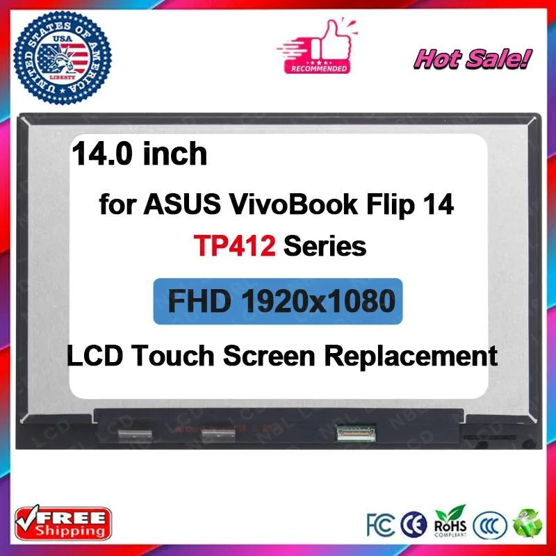 NUOLAISUN NUOLAISUN 14 inch LCD touch screen for ASUS VivoBook Flip 14 TP412 TP412F TP412FA — product photo