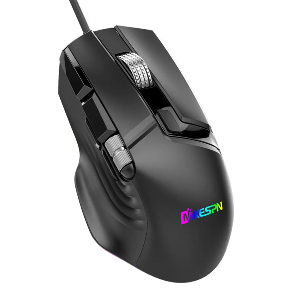 IHDAPP IHDAPP USB Wired Gaming Mouse 10 Buttons 12400 DPI Black — product photo