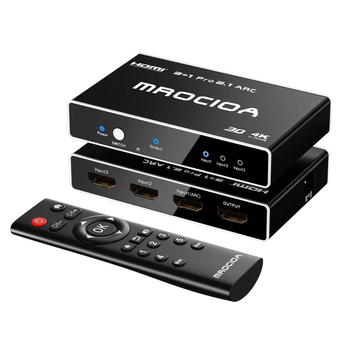 Mrocioa Mrocioa D321ARC HDMI 2.1 Switch 8K 60Hz 3 Port ARC — product photo